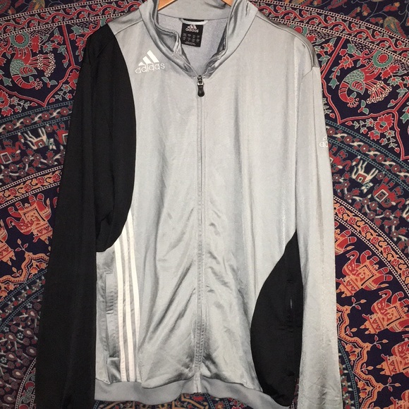 adidas Other - Adidas zip up jacket size men’s large silver/black
